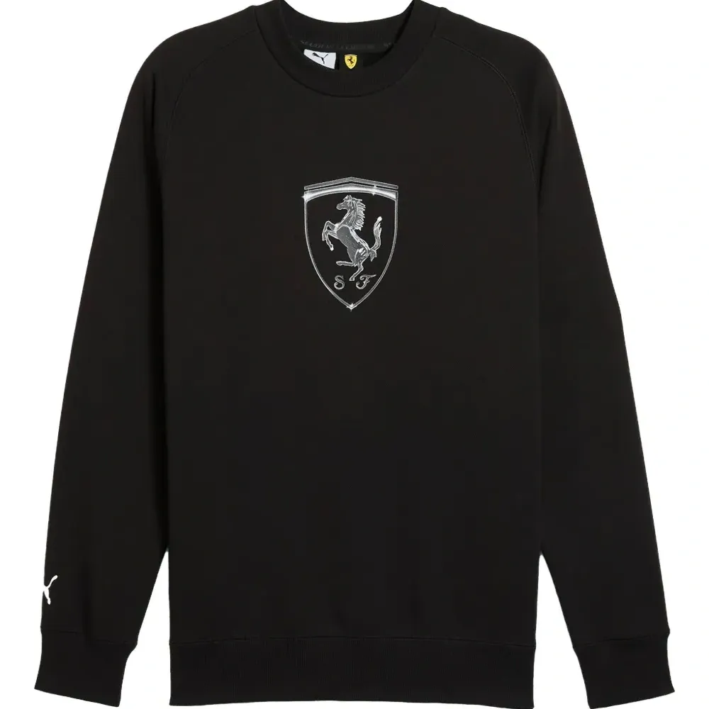 Хлопковый свитшот с графикой-щитком Scuderia Ferrari