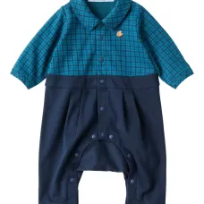 Ромпер в клетку с вышивкой