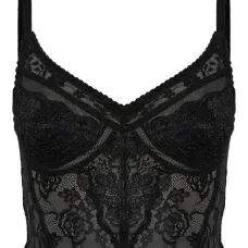 Топ с кружевными вставками