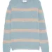 Полосатый свитер с круглым вырезом