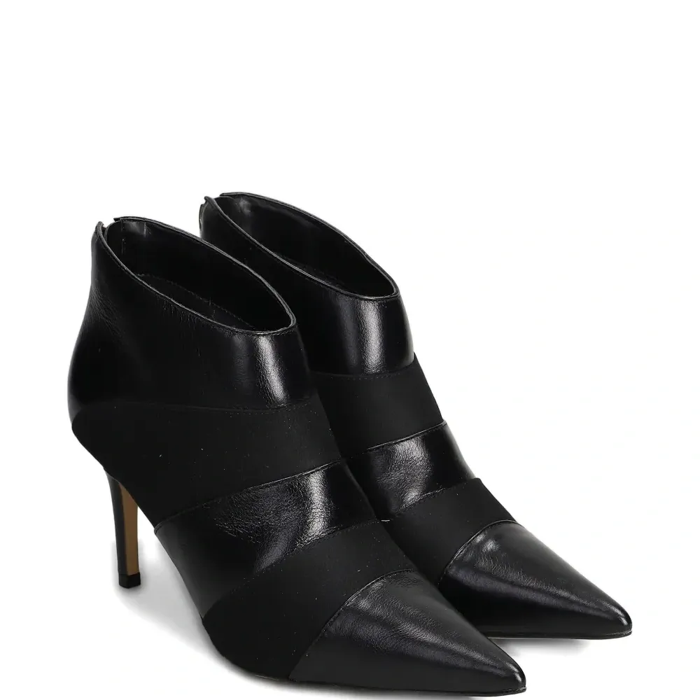 Ботинки на каблуке 80 мм с вставками