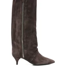 Ботфорты из замши Ботфорты из замши