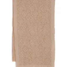 Узорчатый шарф с бахромой