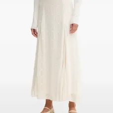 Белая длинная юбка