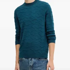 Джемпер с длинными рукавами и круглым вырезом