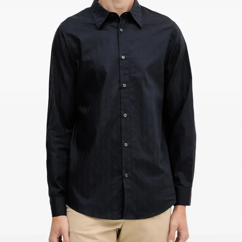 Рубашка с принтом на пуговицах