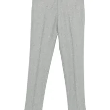 Брюки прямого кроя с эффектом меланжа