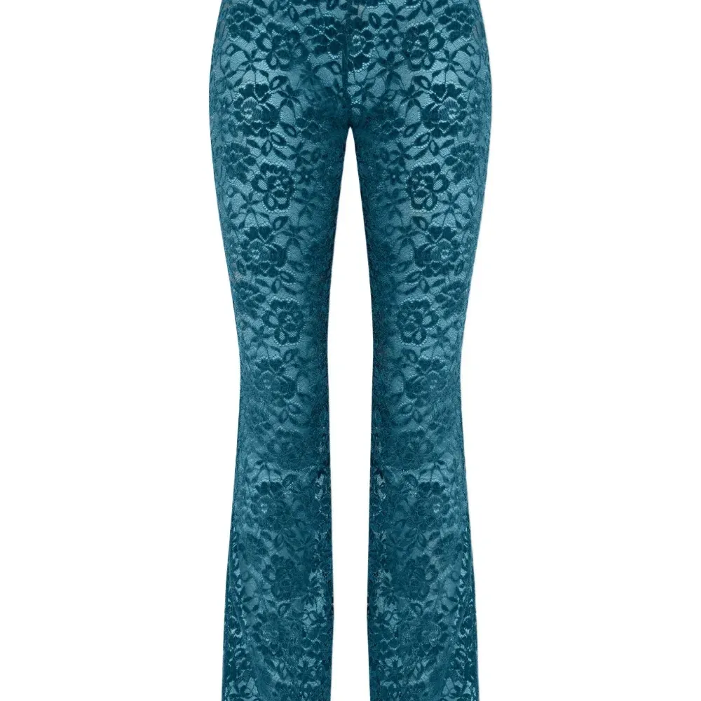 Кружевные расклешённые брюки