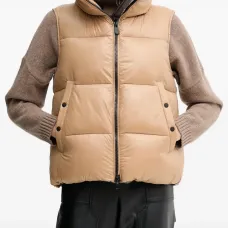 Дутый жилет на молнии