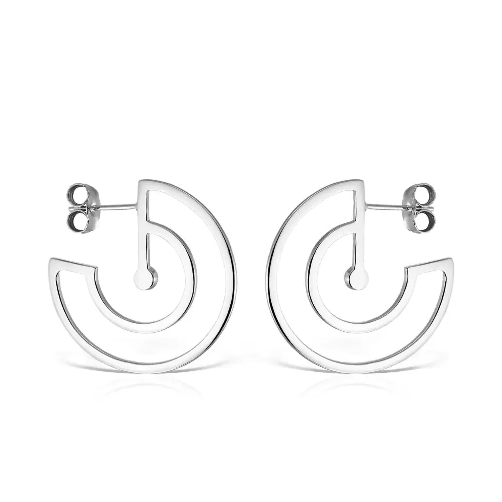 Покрытые серьги-кольца