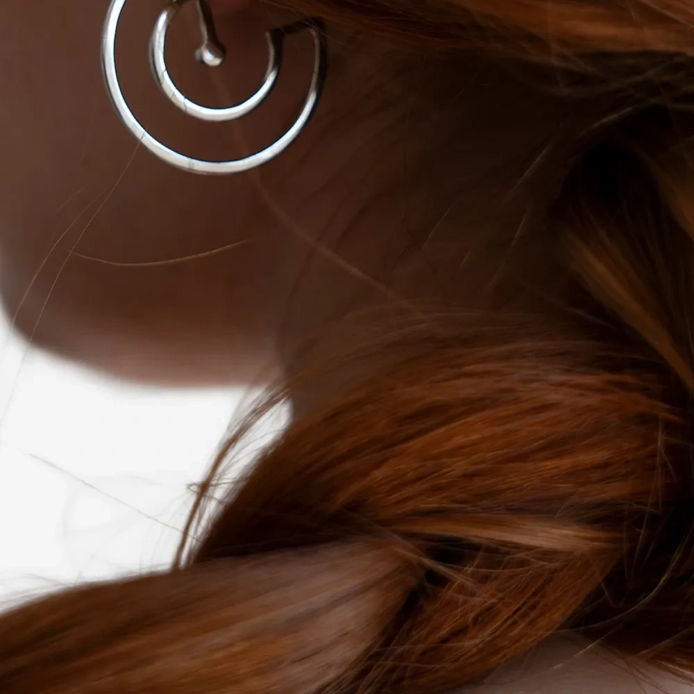 Покрытые серьги-кольца