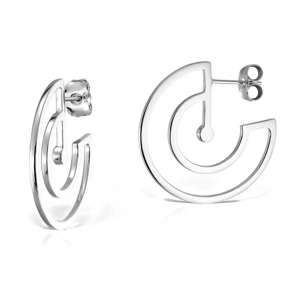 Покрытые серьги-кольца