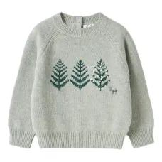 Вышитый шерстяной свитер