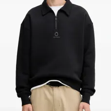 Свитшот с воротником на молнии