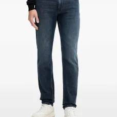 Джинсы с джинсовыми нашивками Close