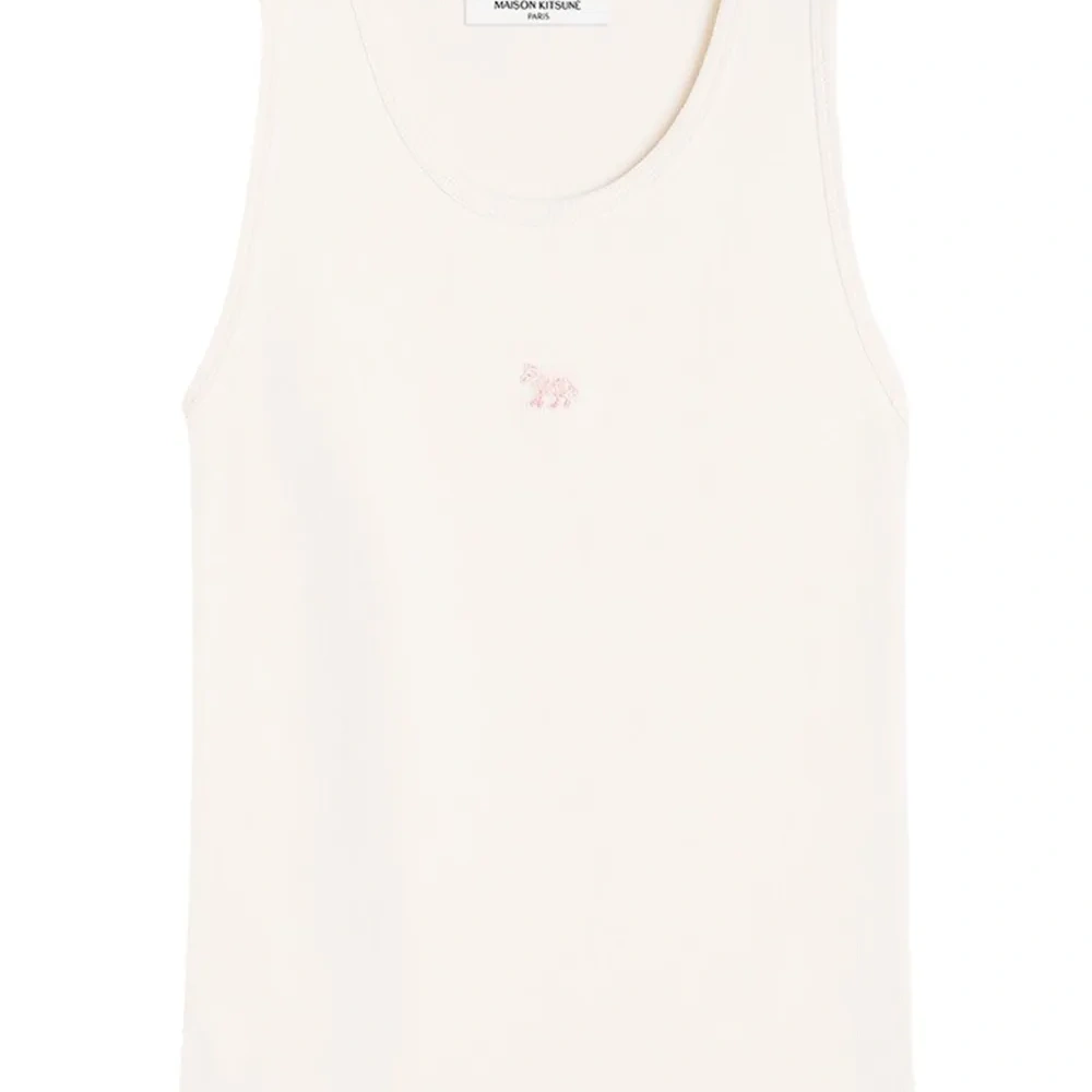 Ребристая майка с вышивкой "Малыш Лисенок"