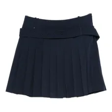 Плиссированная юбка с поясом