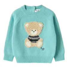 Детский топ с нашивкой в виде мишки