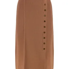 Юбка из мелкой рубчик