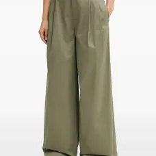 Плиссированные брюки широкого кроя