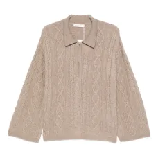 Кардиган на молнии с косами