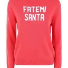 Свитер с интарсией "Санта"