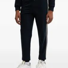 Брюки с полоской и логотипом