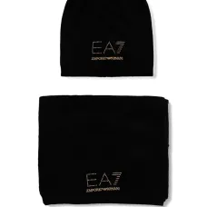 Комплект из шапки бини и шарфа с логотипом