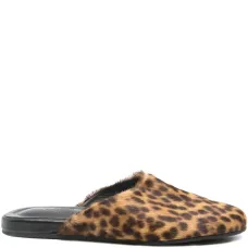 Мюли с леопардовым принтом