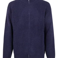 Кардиган с молнией и воротником-стойкой