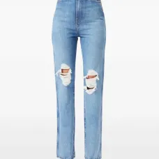 Джинсы с прорезями Joy