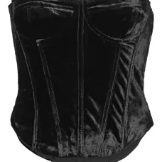 Бархатный топ-бюстье