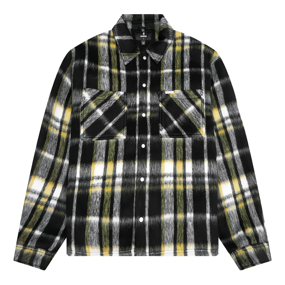 Рубашка в текстурную клетку