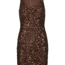 Платье мини с пайетками