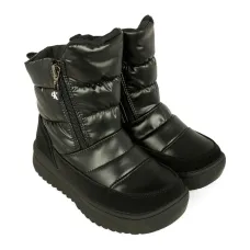 Стеганые утепленные сапоги на молнии