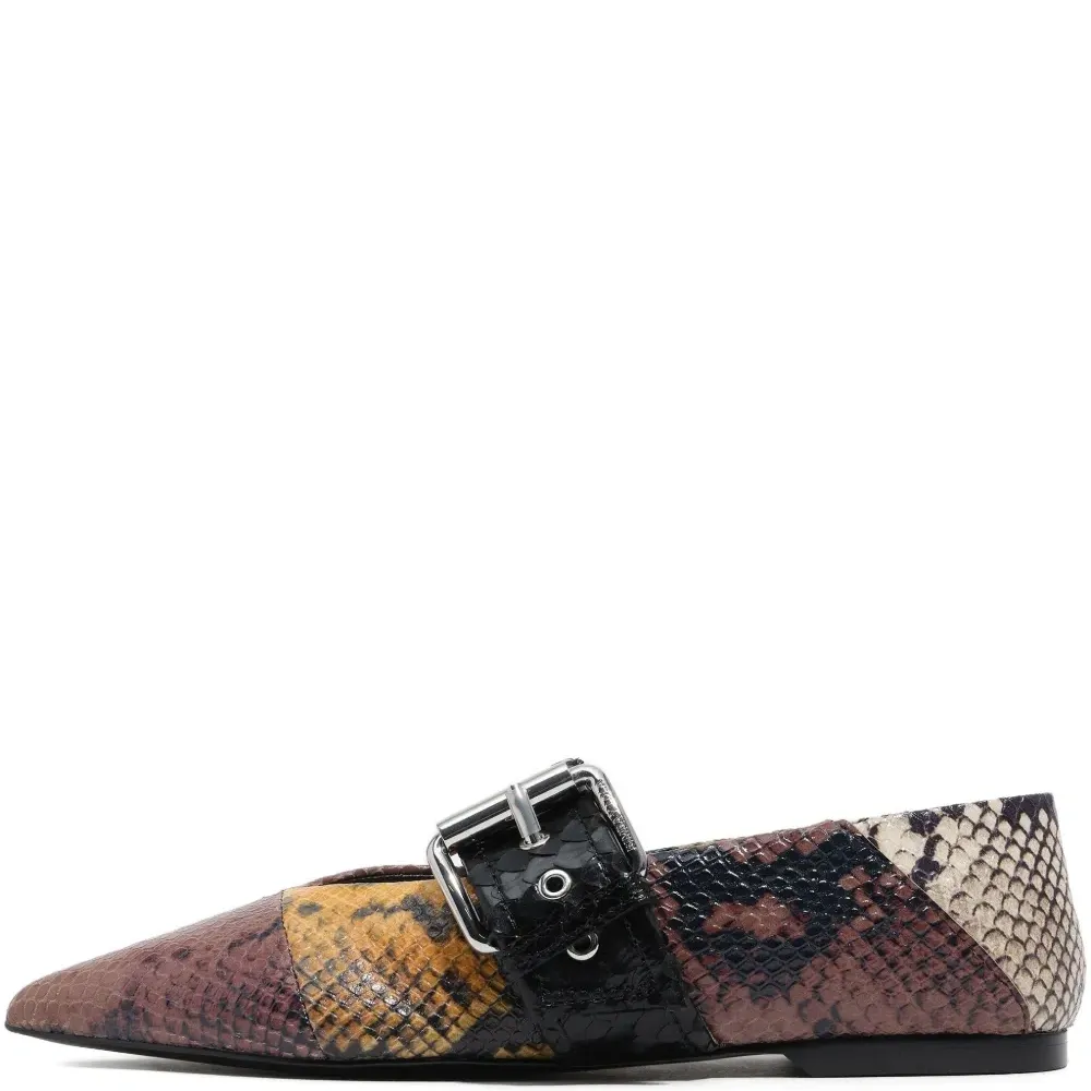 Балетки с пряжками