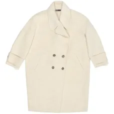 Двубортное пальто на пуговицах