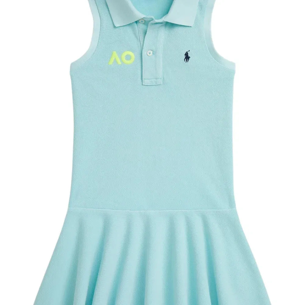 Платье мини с воротником поло