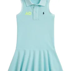 Платье мини с воротником поло