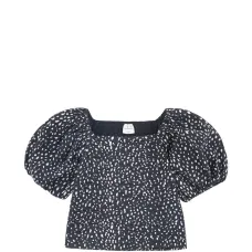 Блузка с рукавами-фонариками и эластичной отделкой Блузка с рукавами-фонариками и эластичной отделкой