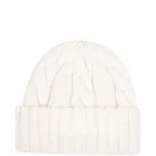 Шерстяная шапка в резинку с косами