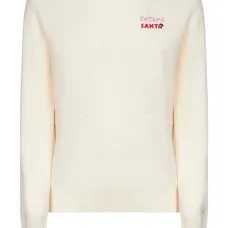 Джемпер с вышитым логотипом и длинными рукавами