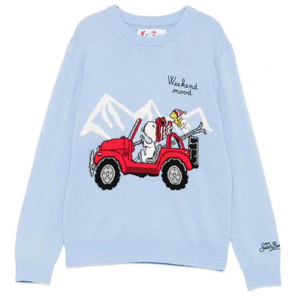 Свитер с вышитым мотивом и круглым вырезом