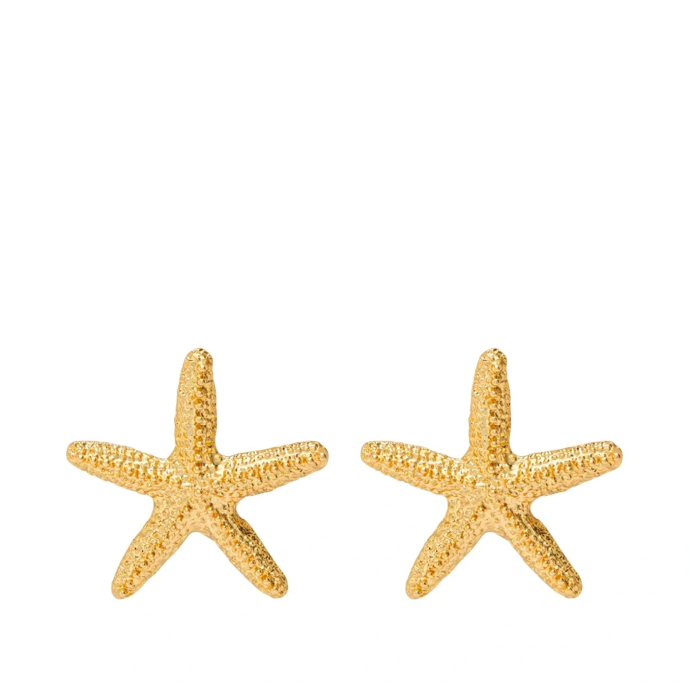 Серьги-гвоздики в виде морской звезды