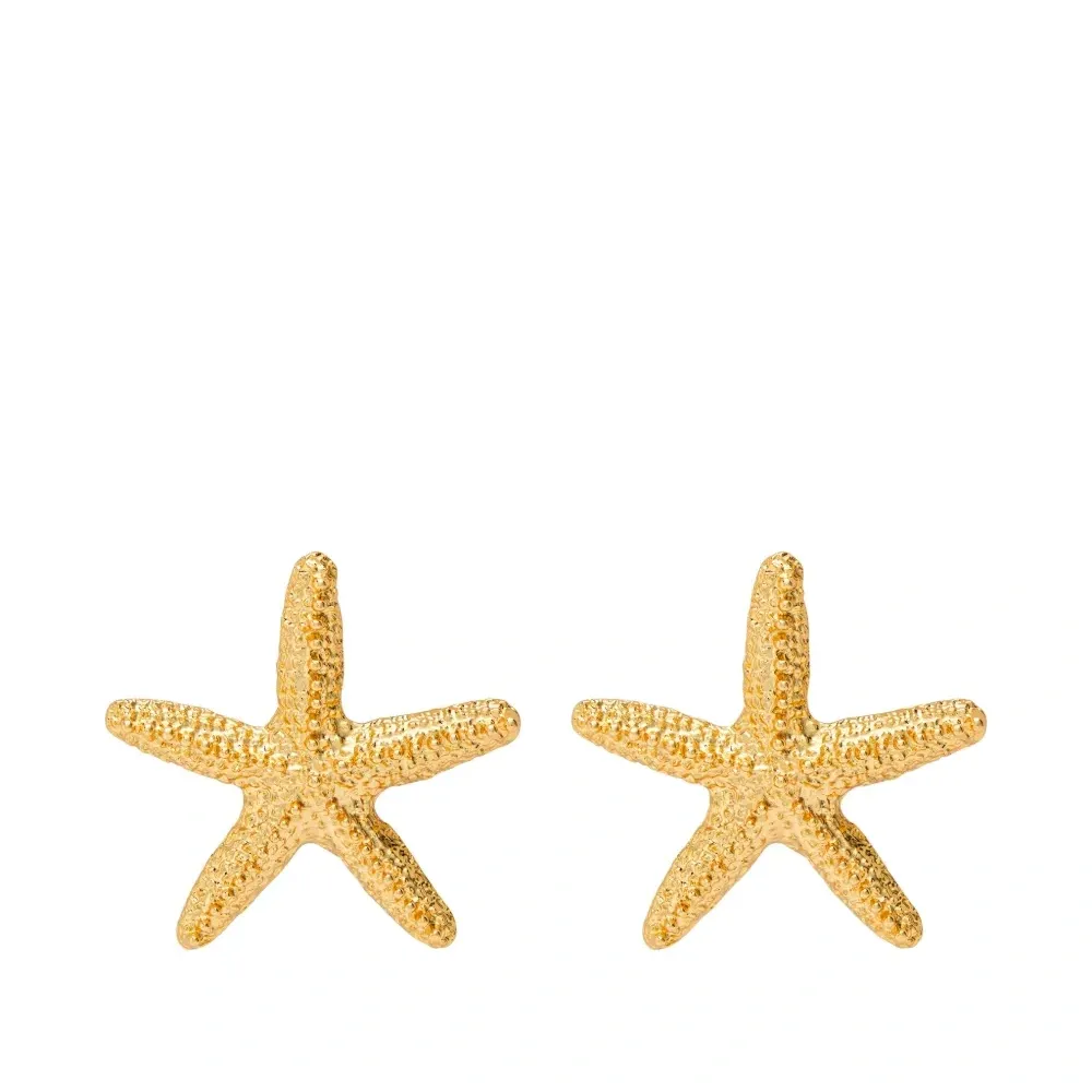 Серьги-гвоздики в виде морской звезды