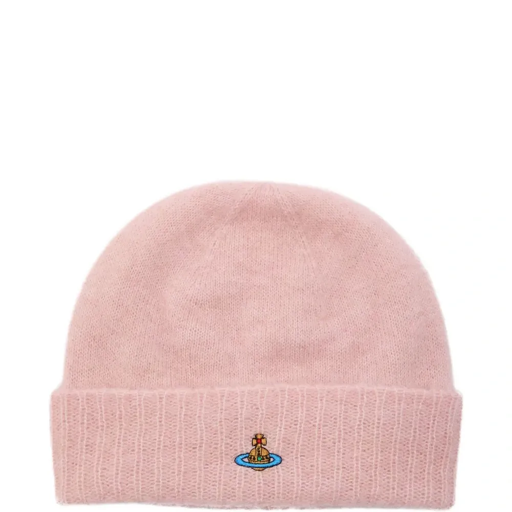 Шерстяная шапка бини с вышивкой Orb