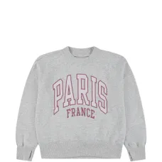 Свитшот с круглым вырезом и прорезями для больших пальцев