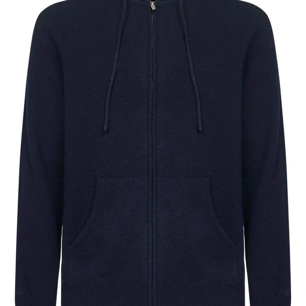 Шерстяная худи на молнии