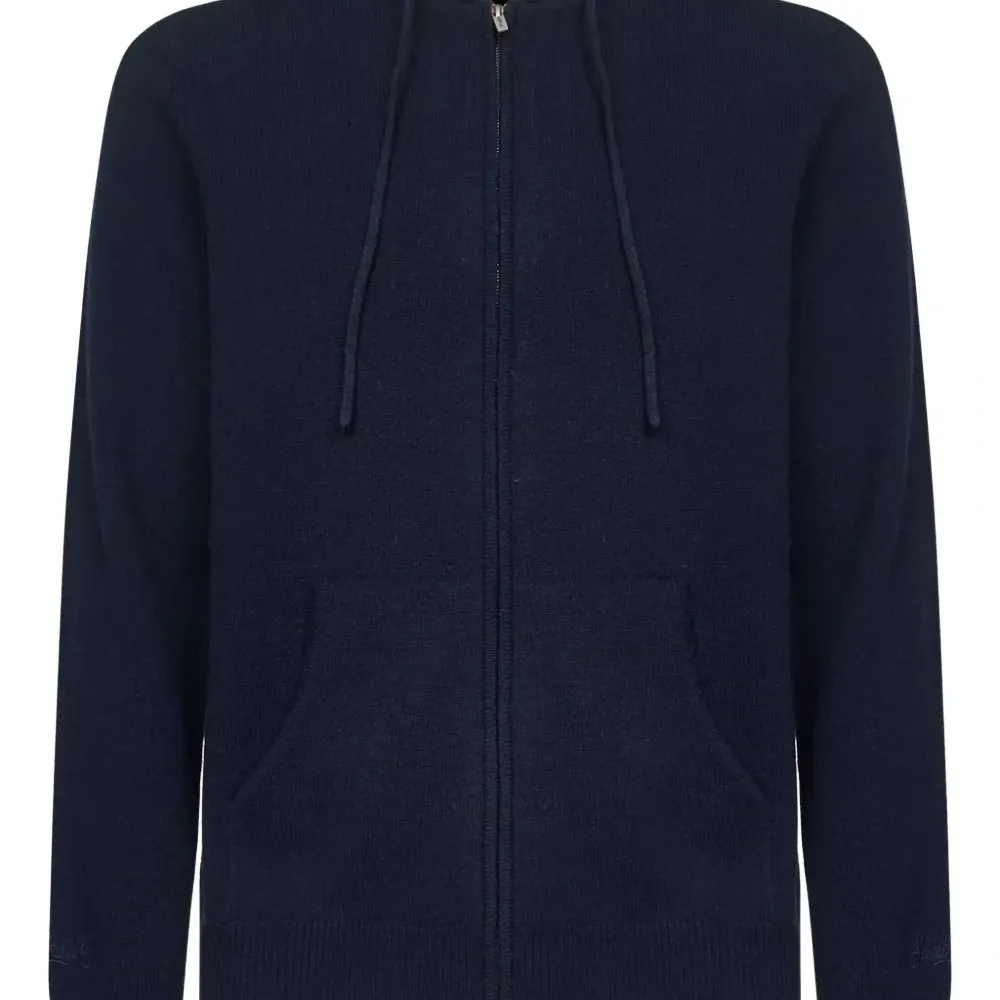 Шерстяная худи на молнии