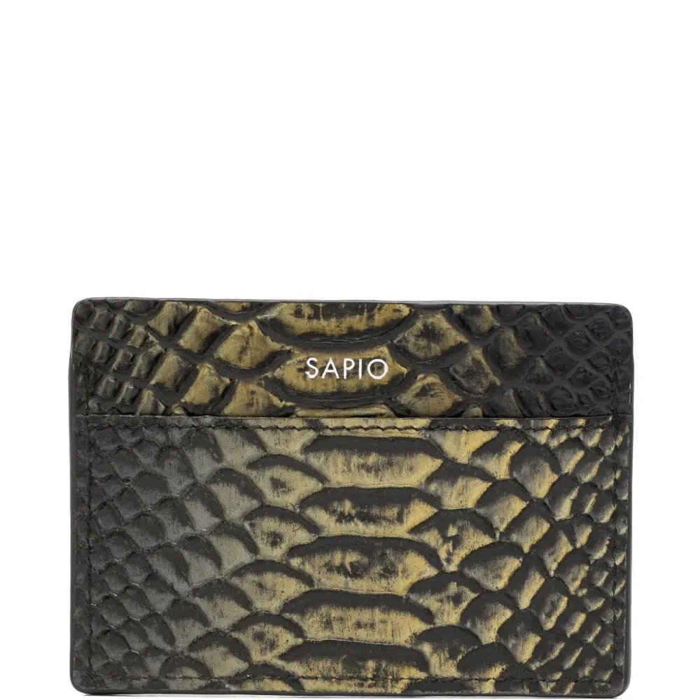 Картхолдер с тиснением под кожу змеи Картхолдер с тиснением под кожу змеи